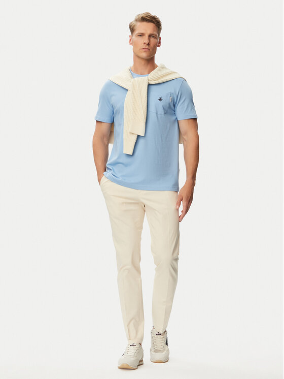 Beverly Hills Polo Club Beverly Hills Polo Club T-Shirt P-SS26M-TS414000 Ανοιχτό μπλε Regular Fit