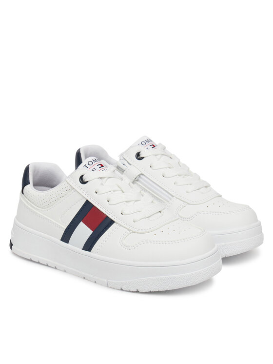 Tommy Hilfiger Tommy Hilfiger Sneakers Flag Low Cut Velcro Sneaker T3X9-33859-1355 M Bianco