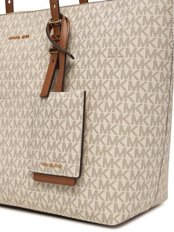 MICHAEL Michael Kors MICHAEL Michael Kors Identyfikator do bagażu 32F5GJ6N1B Kremowy