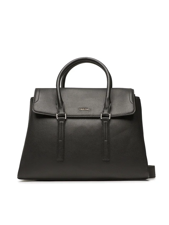 Calvin Klein Handtasche Ck Elevated Satchel Md K60K609852 Schwarz