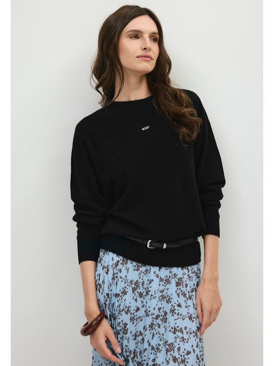 BIZUU BIZUU Kardigan WOOLY WOOL SWEATER Černá Standard Fit