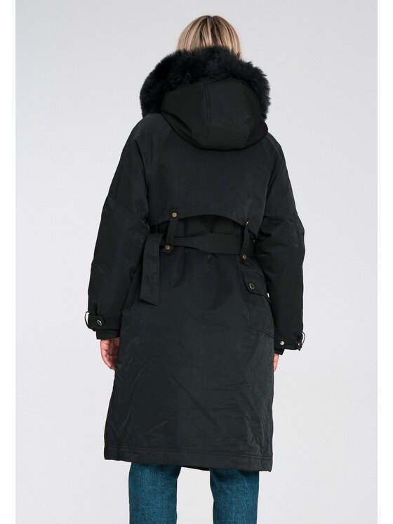 FIGL FIGL Vatovaná bunda M1228 Černá Regular Fit
