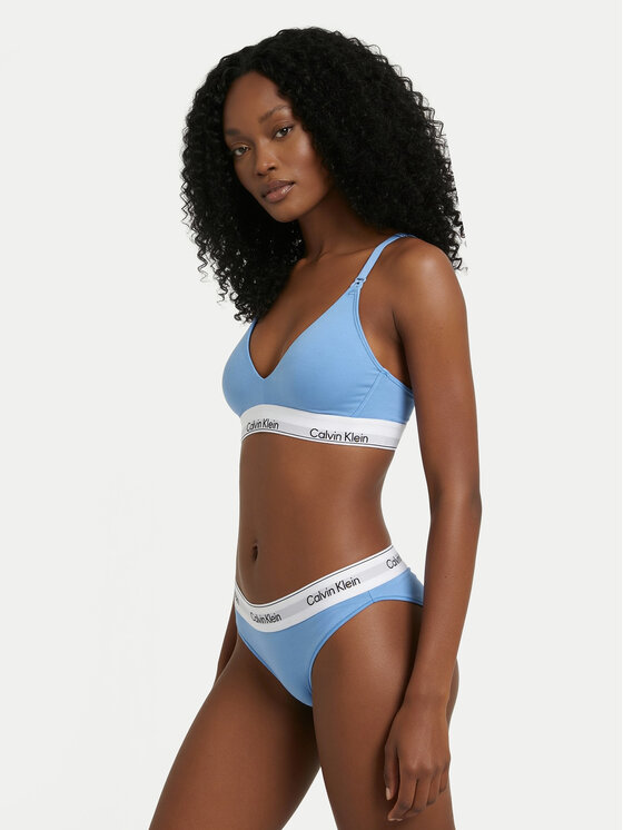 Calvin Klein Underwear Calvin Klein Underwear Kojící podprsenka LV00QF8506 Světle modrá