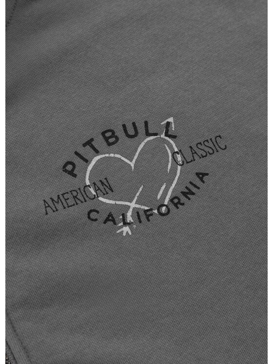PITBULL PITBULL Bluza MANZANITA HEART Szary Regular Fit