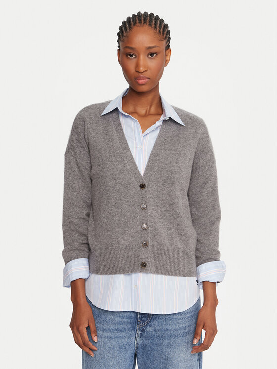 Marella Marella Cardigan Chicco 2523346044 Gri Loose Fit