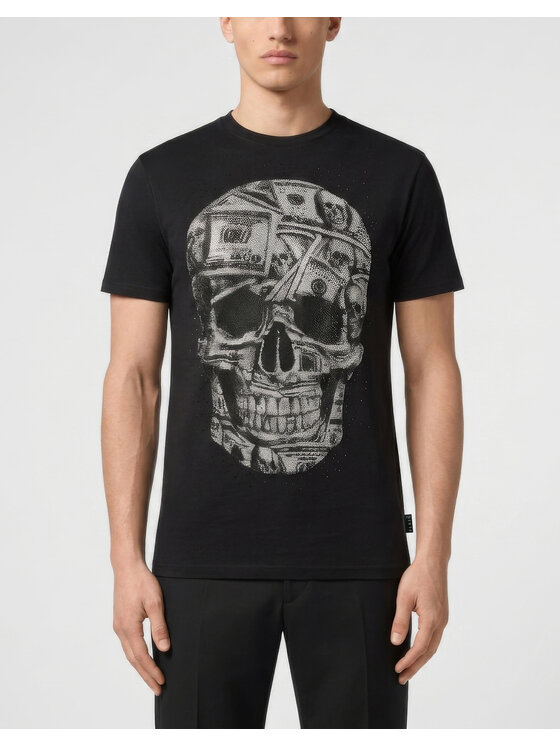 PHILIPP PLEIN PHILIPP PLEIN T-Shirt 31598 Černá Regular Fit