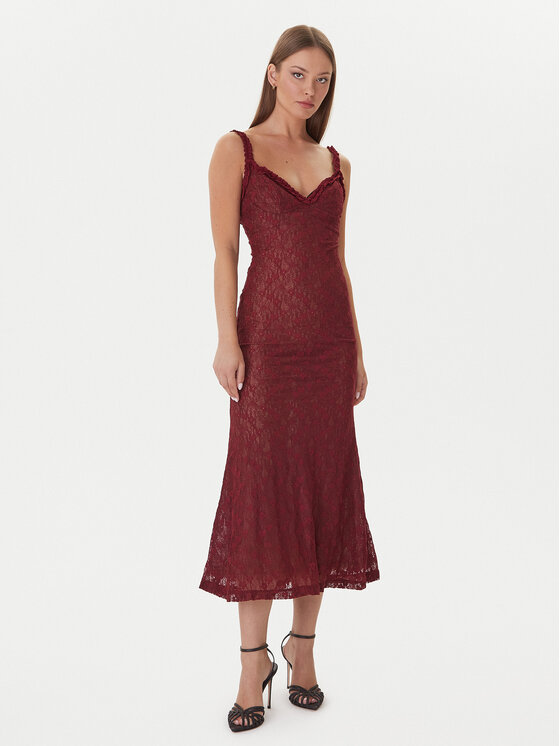 Bardot Bardot Rochie cocktail Alegra Stretch Lace 59964DB Vișiniu Regular Fit