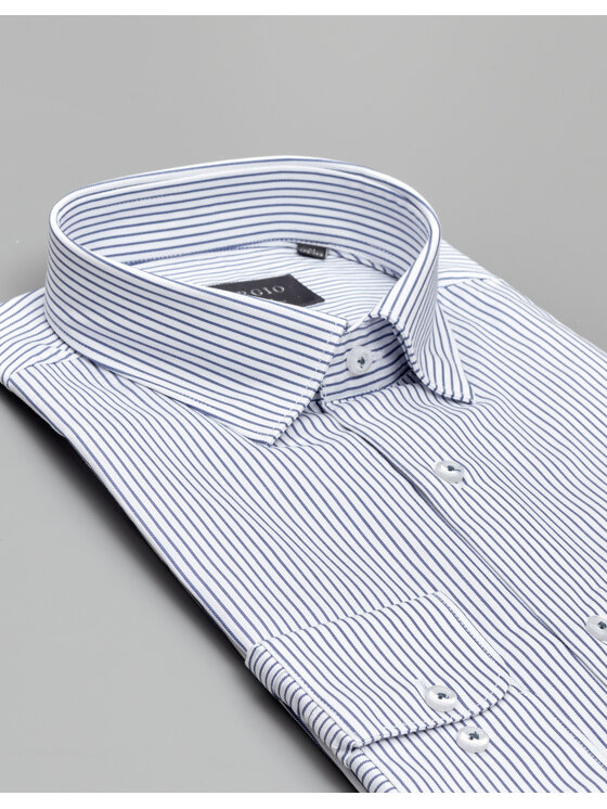 Borgio Borgio Koszula passa 00574 Biały Slim Fit