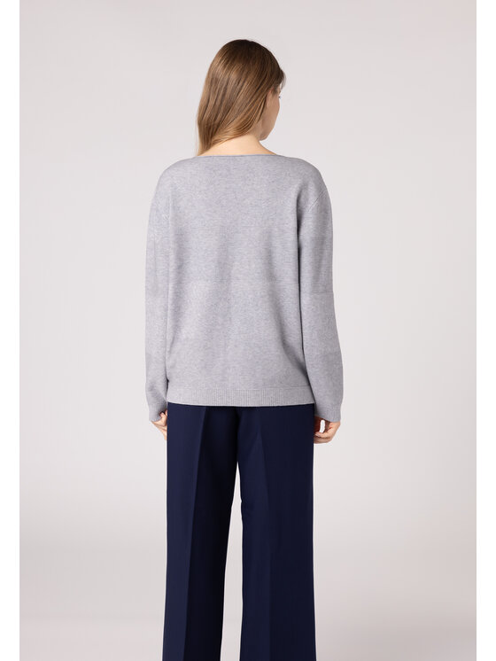 QUIOSQUE QUIOSQUE Sweter QUIOSQUE 6VL004201 Szary Regular Fit