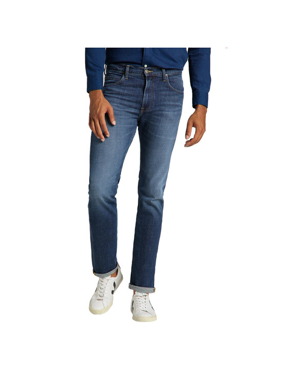 Lee Lee Jeansy RIDER Niebieski Slim Fit