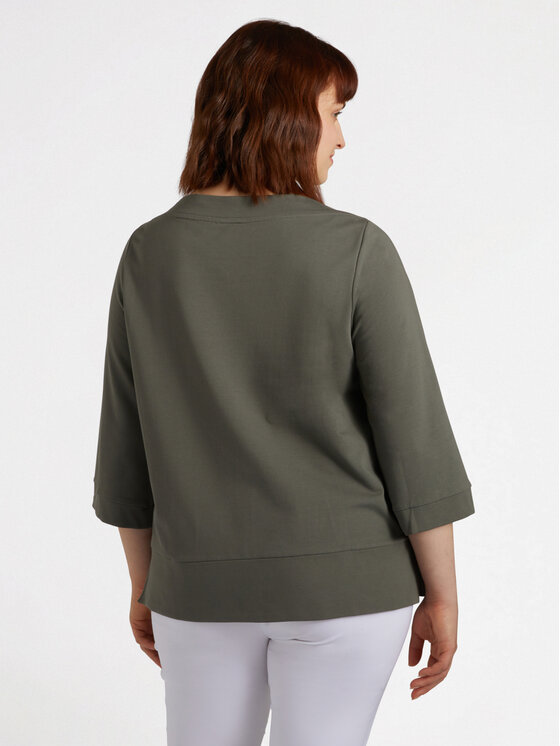 Fiorella Rubino Fiorella Rubino Felpa G865L008222N035 Verde Boxy Fit