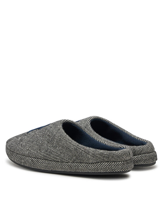 Tommy Hilfiger Tommy Hilfiger Παντόφλες Σπιτιού Embroi Herringbone House Shoe FM0FM05539 Μαύρο
