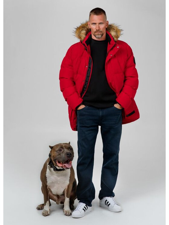 PITBULL PITBULL Kurtka zimowa AUTOMATIC Czerwony Regular Fit