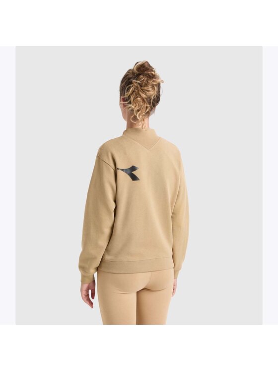 Diadora Diadora Bluza L. SWEATSHIRT CREW MANIFESTO Beżowy Regular Fit