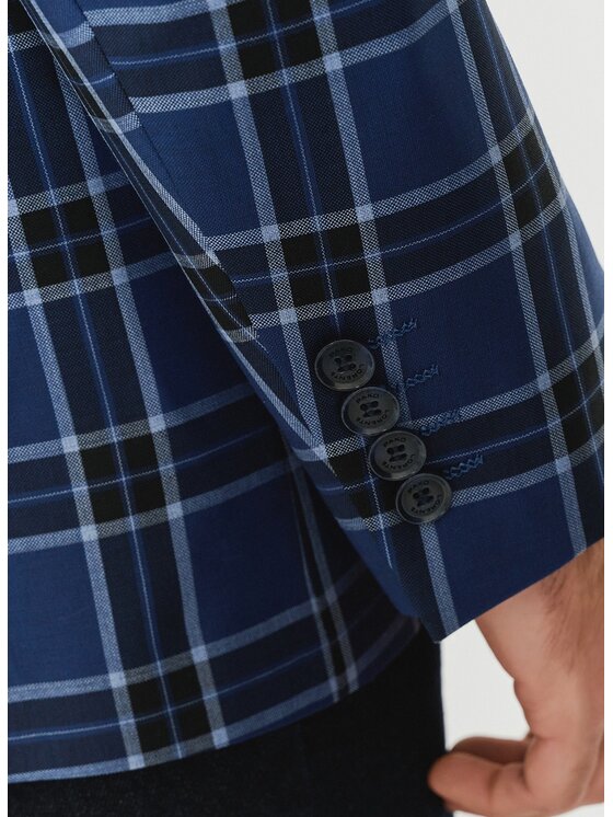 Pako Lorente Pako Lorente Marynarka P24SP-3X-002 Granatowy Slim Fit