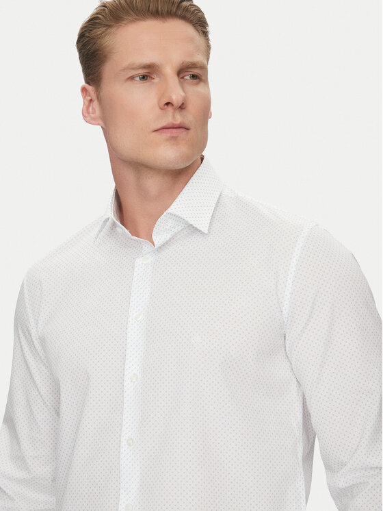 Calvin Klein Calvin Klein Marškiniai K10K112743 Balta Extra Slim Fit