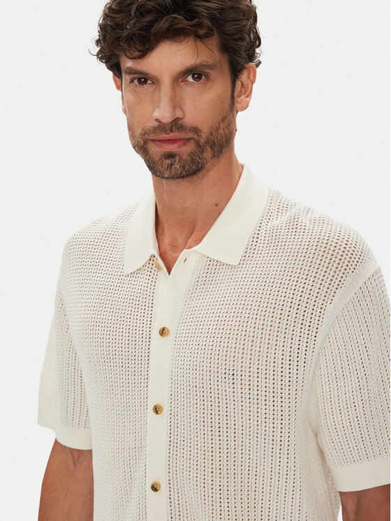 Tommy Hilfiger Tommy Hilfiger Риза MW0MW39530 Бежов Regular Fit