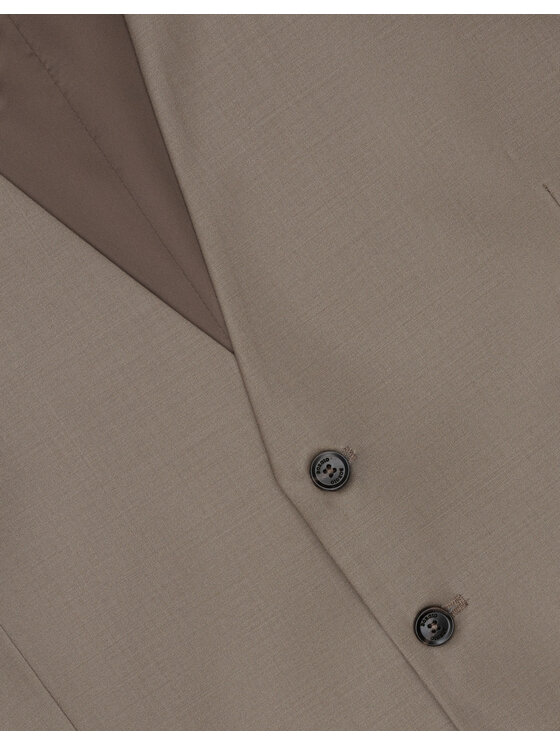 Borgio Borgio Kamizelka brione_gi Beżowy Slim Fit