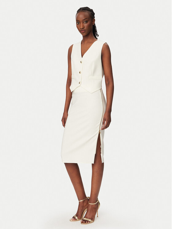 Rinascimento Rinascimento Zīmuļveida svārki CFC0127985003 Balts Slim Fit