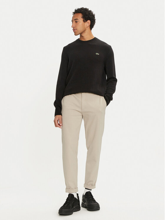 Lacoste Lacoste Sweter AH2916 Czarny Regular Fit