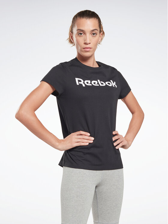 Reebok Tricou Training Essentials Graphic HT6184 Negru Regular Fit
