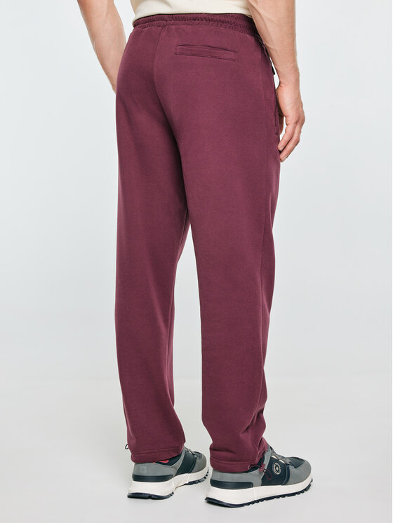 BIG STAR BIG STAR Spodnie dresowe MELANN Bordowy Basic Fit