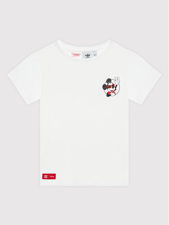 adidas Tričko Disney Mickey And Friends HF7576 Biela Regular Fit