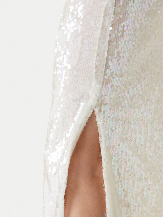 YAS YAS Спідниця-максі Sequina 26037771 Écru Regular Fit