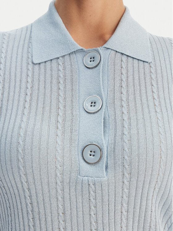 Liu Jo Liu Jo Polo marškinėliai WA6285 MS46J Žydra Slim Fit