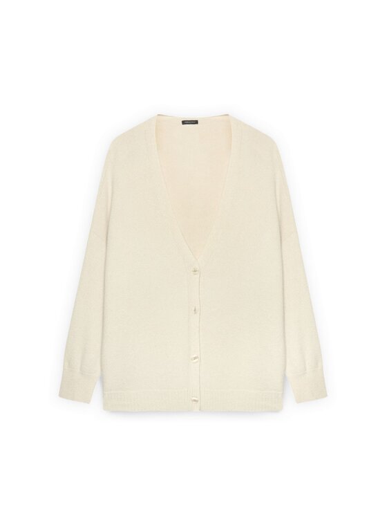 Fiorella Rubino Fiorella Rubino Cardigan M029E002015N011 Bianco Boxy Fit