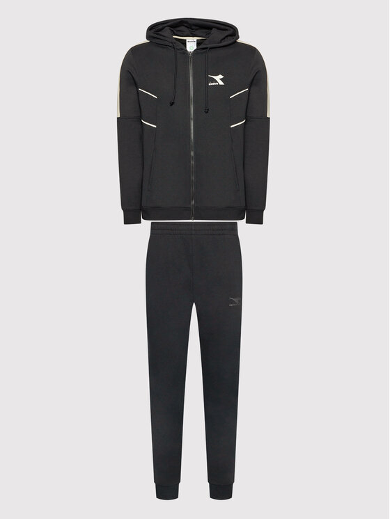 Diadora Diadora Анцуг Hd Fz Core 102.177776 Черен Regular Fit