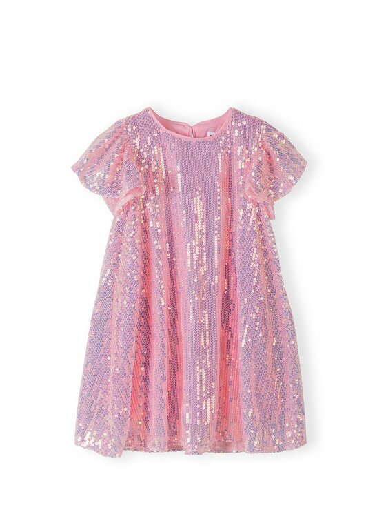 minoti minoti Sukienka elegancka 32DRESS151 Różowy Regular Fit