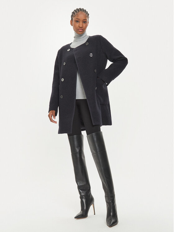 MICHAEL Michael Kors MICHAEL Michael Kors Вълнено палто 77B6754M12 Черен Slim Fit