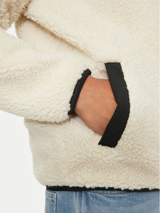 Tommy Jeans Tommy Jeans Μπουφάν μεταβατικό Teddy DM0DM19224 Εκρού Regular Fit