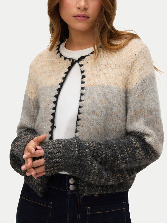 Vero Moda Vero Moda Sweter Jenna 10335750 Beżowy Standard Fit