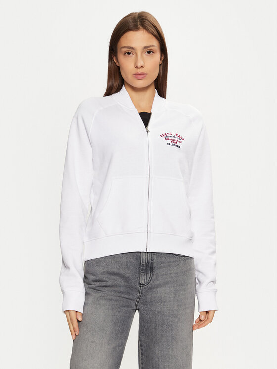 Guess Jeans Guess Jeans Pulóver W5RQ22 K68I4 Fehér Regular Fit