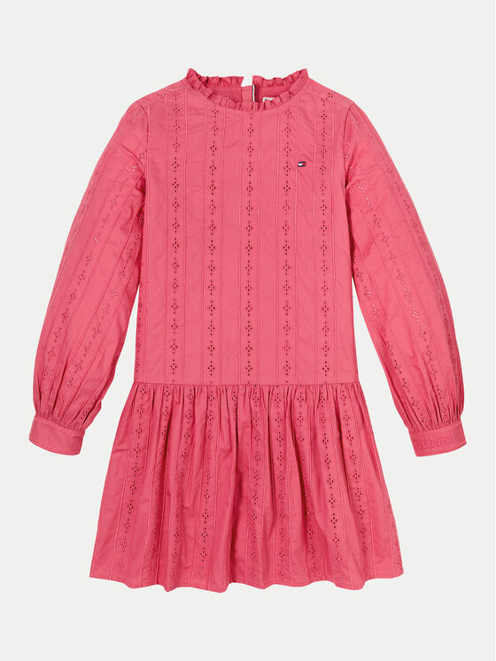 Tommy Hilfiger Tommy Hilfiger Sukienka codzienna KG0KG08216 M Różowy Regular Fit