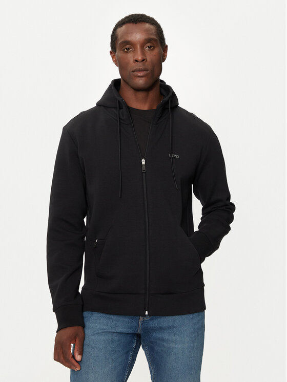 BOSS Boss Bluză Saggy 50506161 Negru Regular Fit