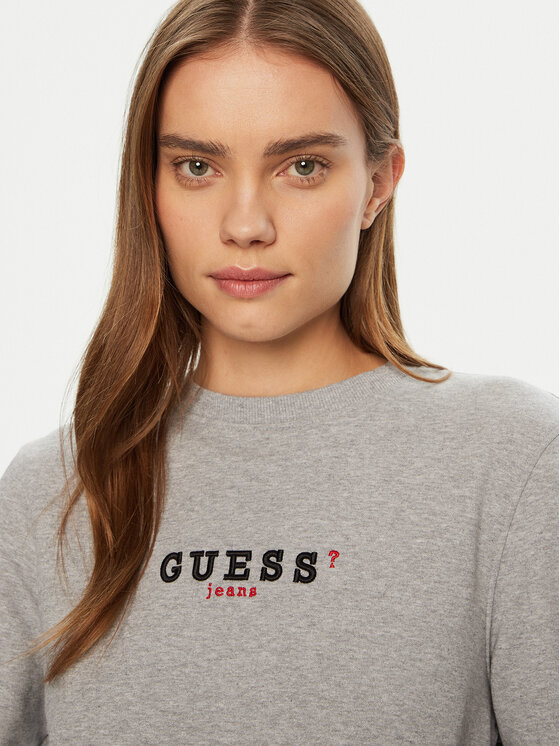 Guess Jeans Guess Jeans Mikina W5RQ28 K68I4 Šedá Regular Fit