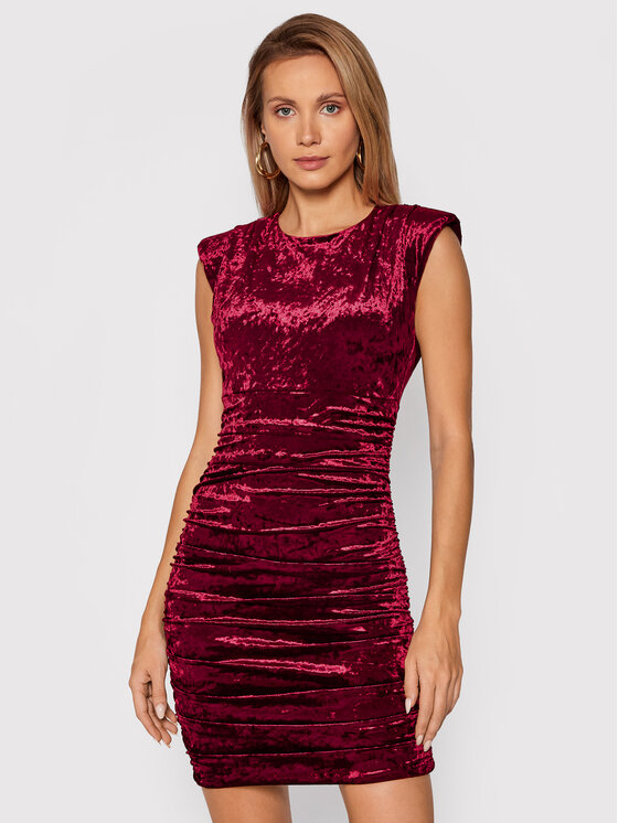 Guess Guess Коктейльна сукня Charlie W1BK19 KATV1 Бордовий Slim Fit