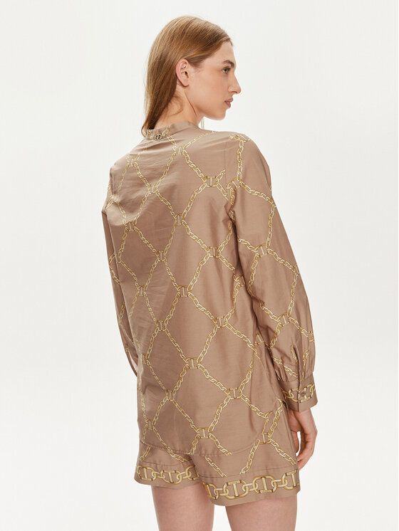 TWINSET TWINSET Сорочка 241TP2730 Бежевий Straight Fit