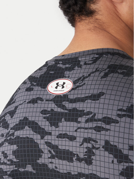 Under Armour Under Armour Športna majica HeatGear® Printed 6009657 Črna Slim Fit
