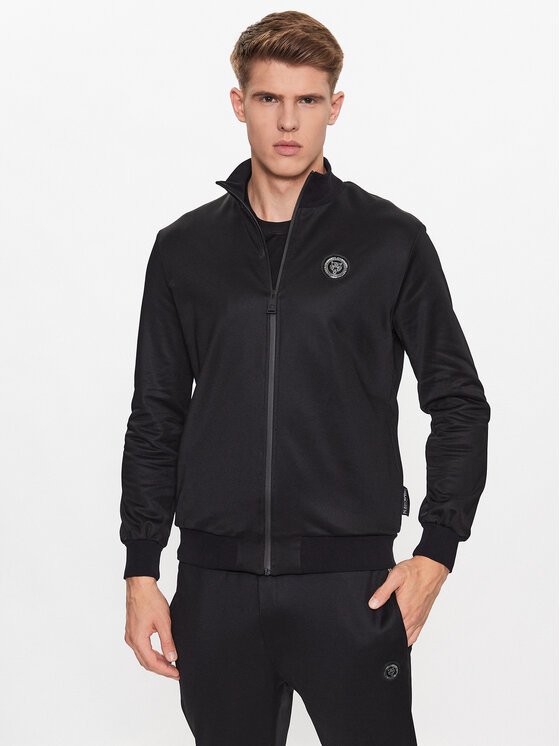 Plein Sport Plein Sport Tepláková souprava PACC MJJ0567 SJO001N Černá Regular Fit
