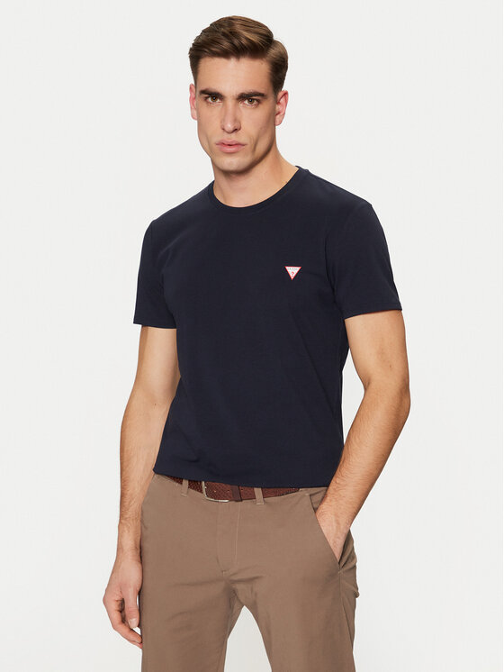 Guess Guess Póló M2YI24 J1314 Sötétkék Slim Fit