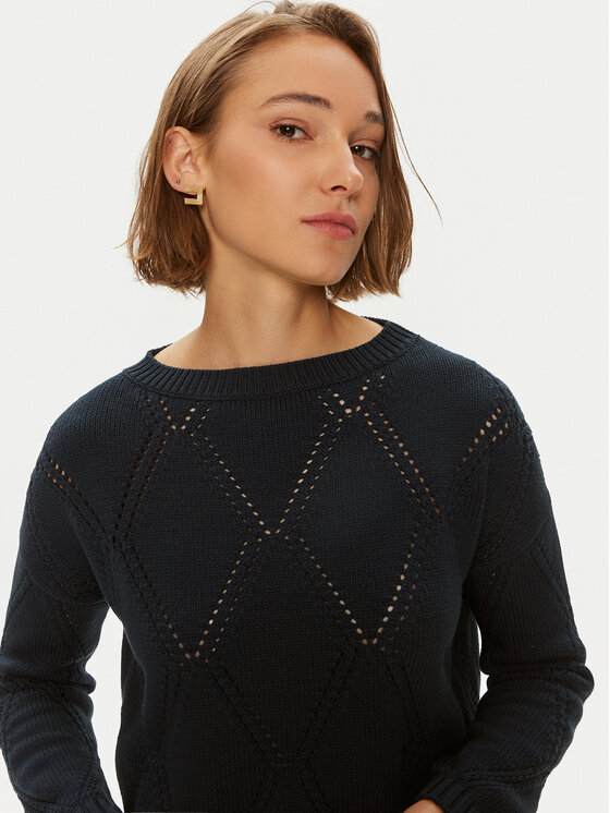 Weekend Max Mara Weekend Max Mara Sweter Abbozzi 2425366161 Granatowy Slim Fit