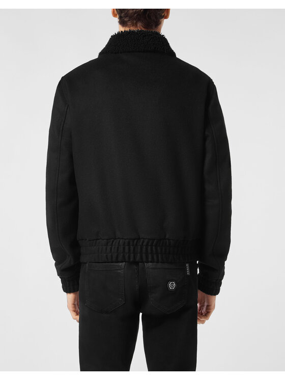 PHILIPP PLEIN PHILIPP PLEIN Kurtka puchowa 25523 Czarny Regular Fit