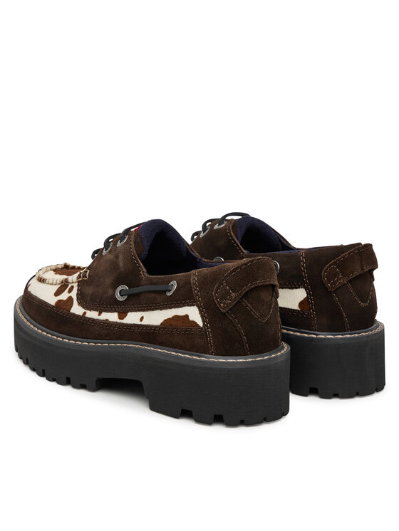 Tommy Jeans Tommy Jeans Pantofi Archive '01 Calf Hair EN0EN03004 Maro