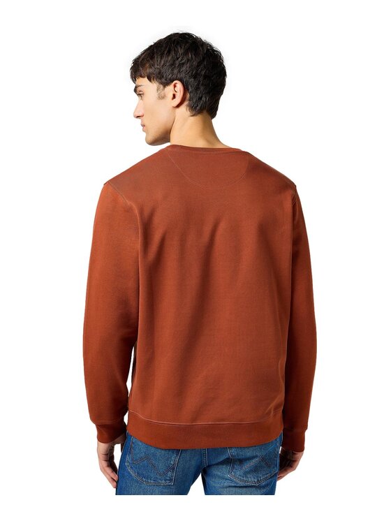 Wrangler Wrangler Bluza 112364093 Pomarańczowy Regular Fit