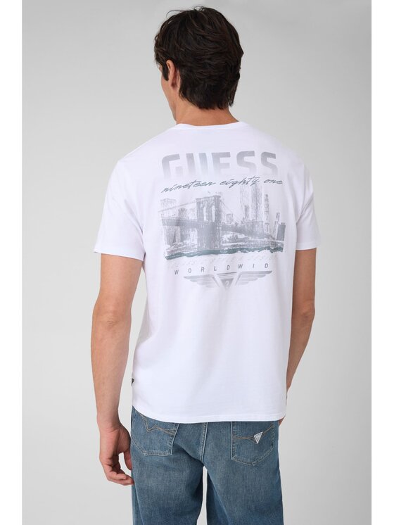 Guess Guess T-Shirt 184971 Bílá Classic Fit