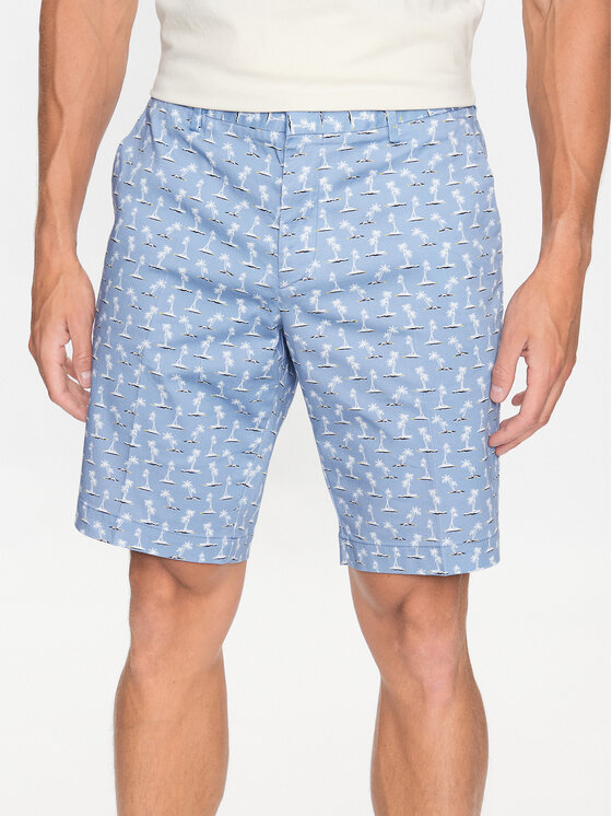 BOSS Boss Шорти з тканини 50488282 Голубий Slim Fit